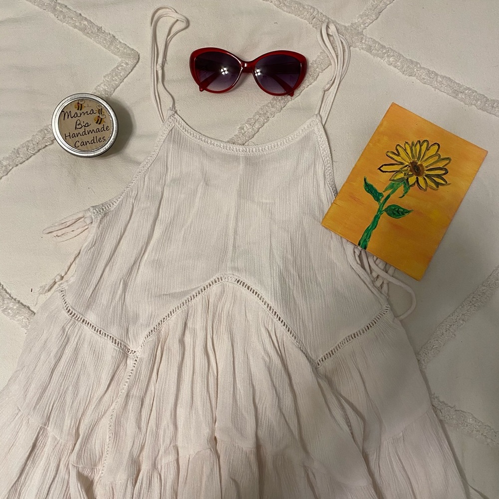 boho white tank